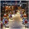2 Pack 27.16 IN Solar Christmas Tree Lights Decorations Outdoor Waterproof Small Artificial Christmas Tree Decorative Lights, 2 Lighting Modes, Xmas Pathway Lights for Garden Patio Cemetery Decor